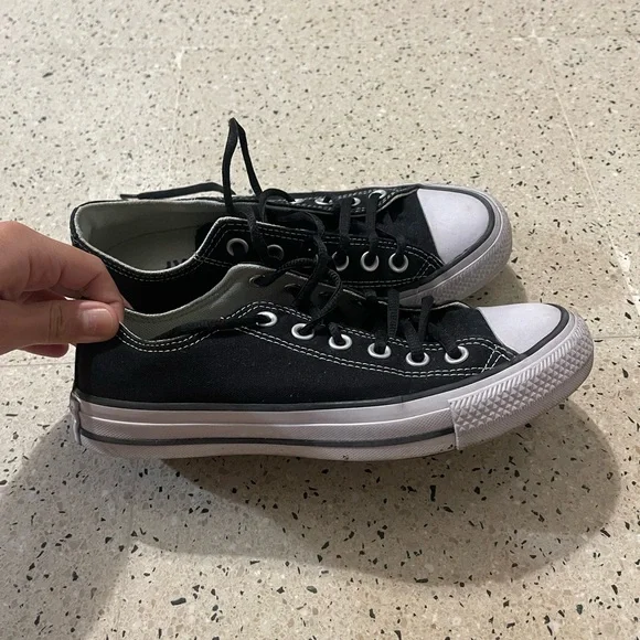 Converse All Star Black and White Sneakers - Picture 4 of 9